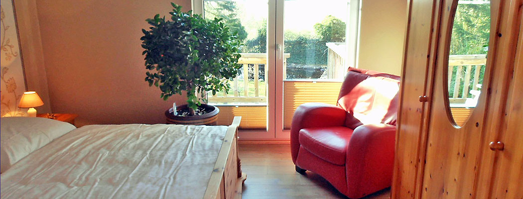 Ruhe mit Natur pur! Schlafzimmer haus Kranichblick